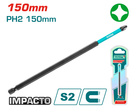 PUNTA DE IMPACTO 150MM PH2 S2 MAGNETICO INDUSTRIAL