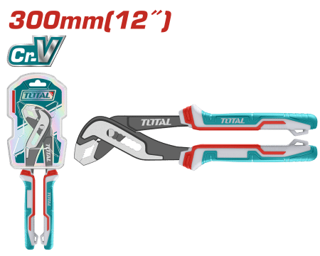 ALICATE PARA TUBOS 12'' 300MM MAX:50MM CR-V / MANGO TPR INDUSTRIAL