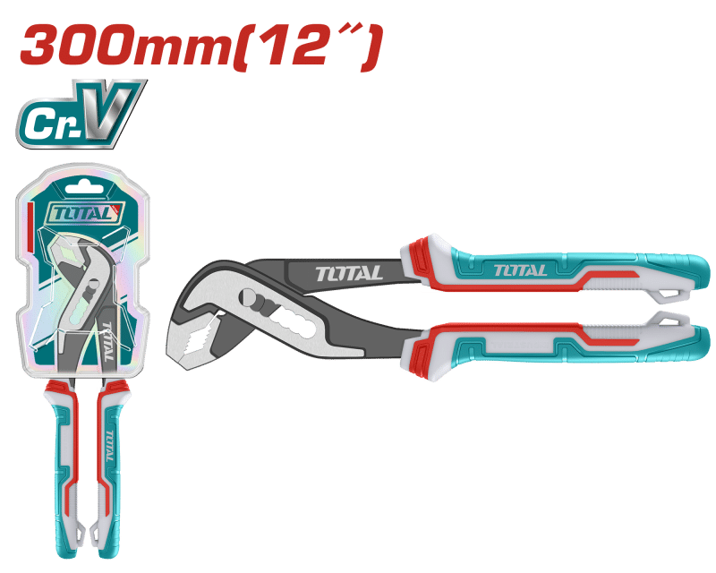 ALICATE PARA TUBOS 12'' 300MM MAX:50MM CR-V / MANGO TPR INDUSTRIAL