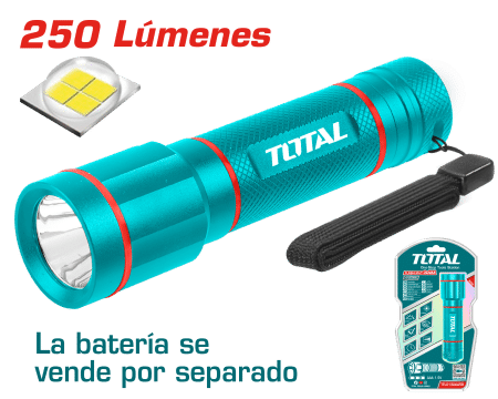 LINTERNA 250LM DIS: 160M BAT: 3XAAA (NO INCLUYE) INDUSTRIAL