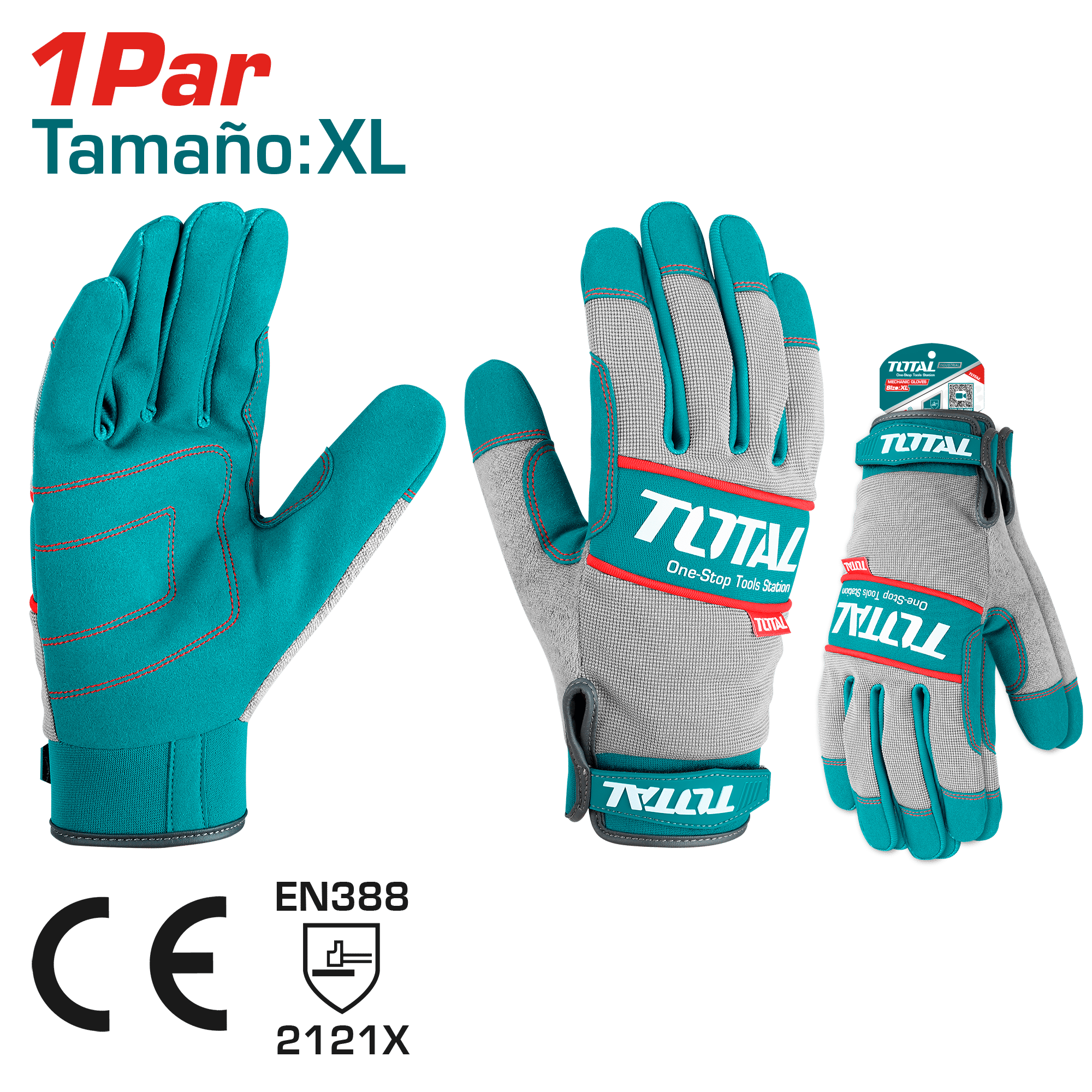 GUANTES MECANICO MICROFIBRA PU CUERO REFORZADO XL INDUSTRIAL