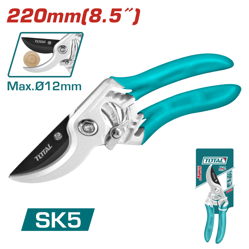 TIJERA PODAR RAMAS 220MM CORTE MAX:12MM SK5 INDUSTRIAL
