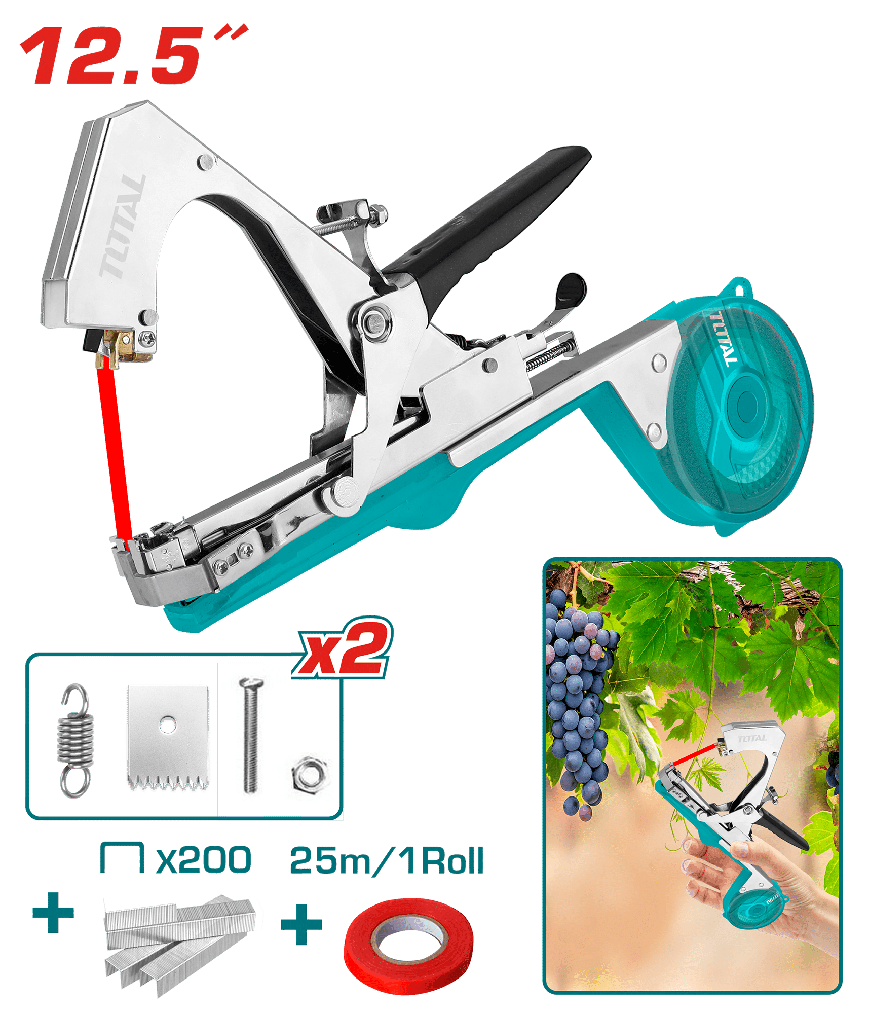 ATADORA AGRICOLA 12.5'' ENGRAMPA Y ENCINTA