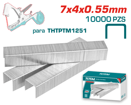 GRAPAS PARA ATADORA AGRICOLA 7X4X0.55MM 100000PCS/BOX