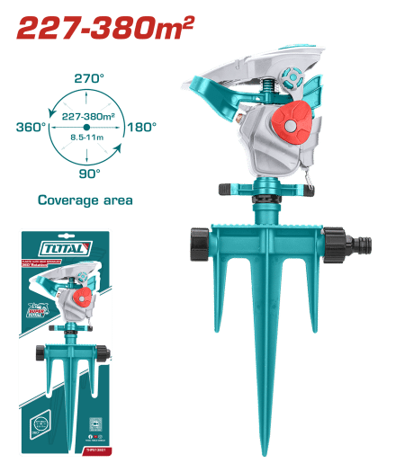 ROCIADOR DE JARDIN 360º TIPO ESTACA ADAPTADOR 3/4''