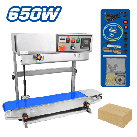 SELLADORA DE BANDA 811 ACERO INOX. VERTICAL