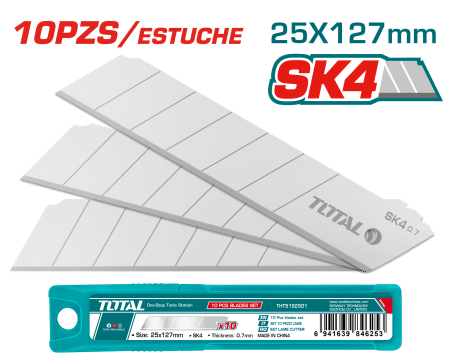 REPUESTO PARA CUCHILLA 25X127MM SETX10PCS SK4 INDUSTRIAL