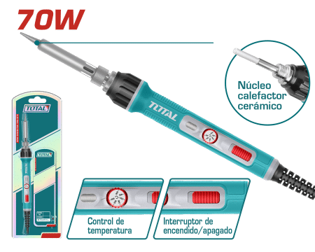 CAUTIN ELECTRICO 70W PRE:1-2MIN NUCLEO CERAMICO INC CONTROL TEMP