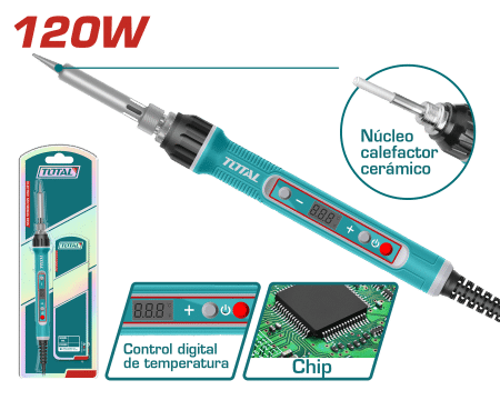 CAUTIN ELECTRICO 120W PRE:1-2MIN NUCLEO CERAMICO INC CONTROL TEMP