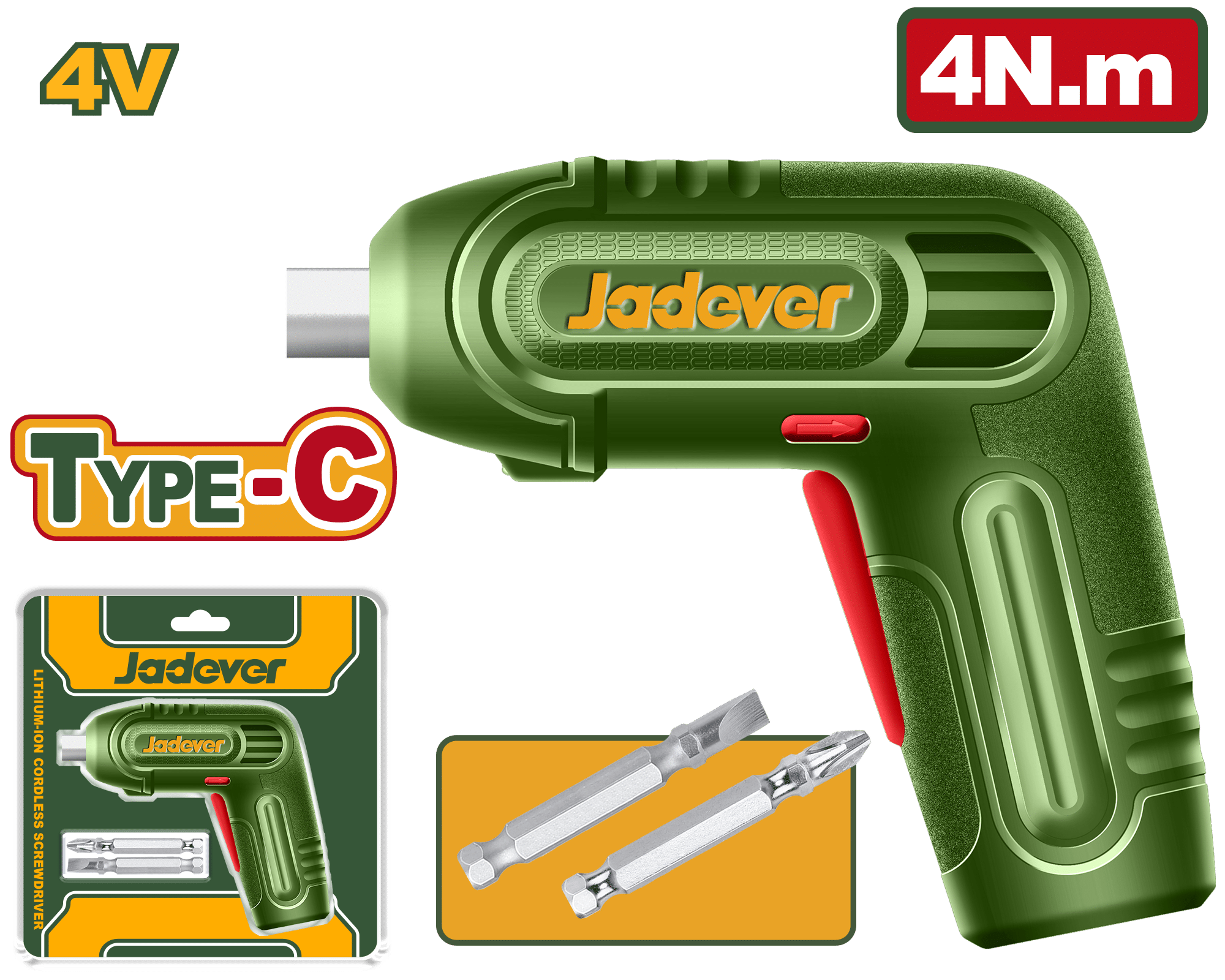 ATORNILLADOR 4V 4NM 240RPM FIJO