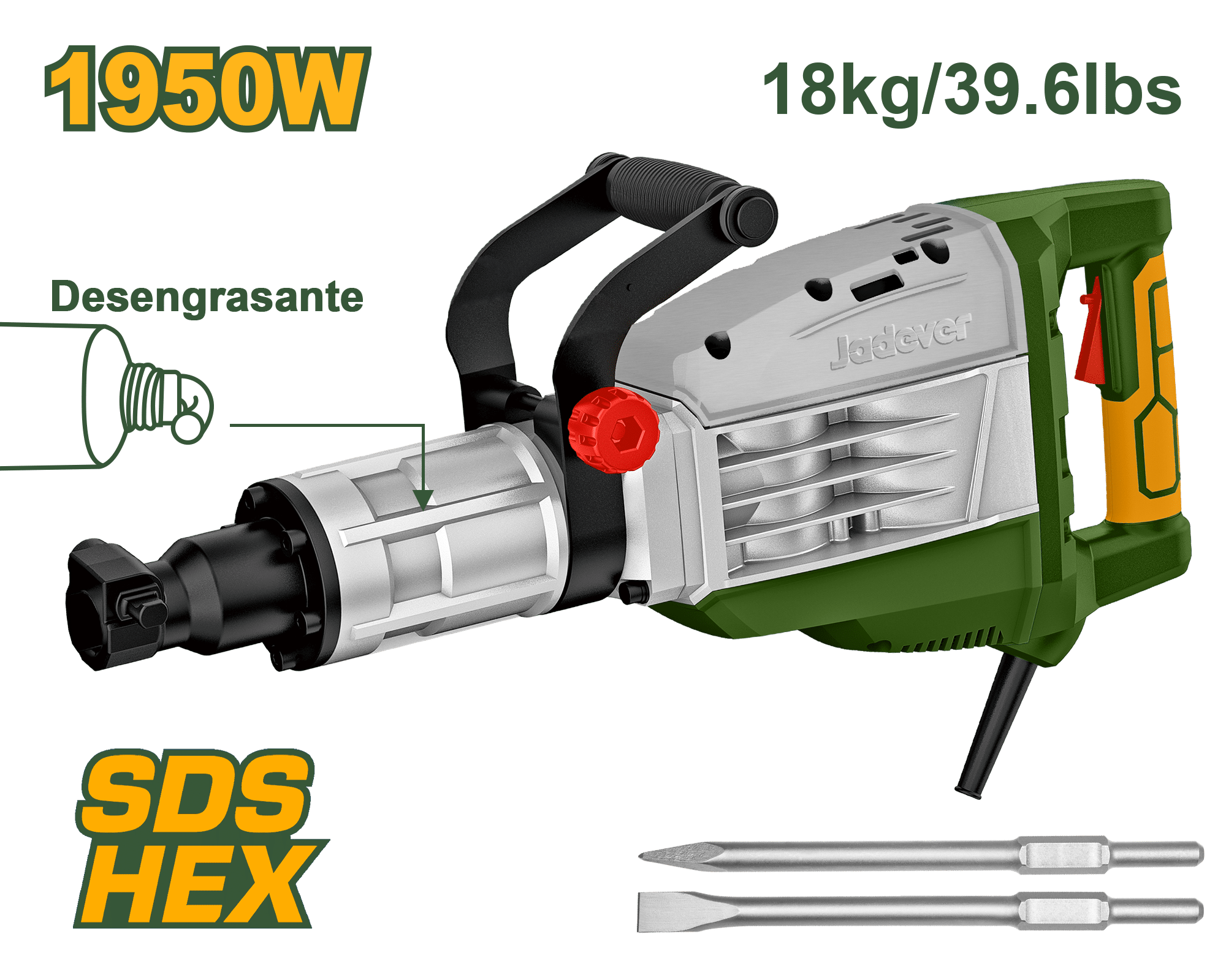 DEMOLEDOR SDS HEX 1950W 2100BMP 81J 18KG