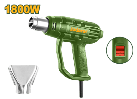 PISTOLA DE CALOR 1800W 1250/380L/MIN 4800-560ºC