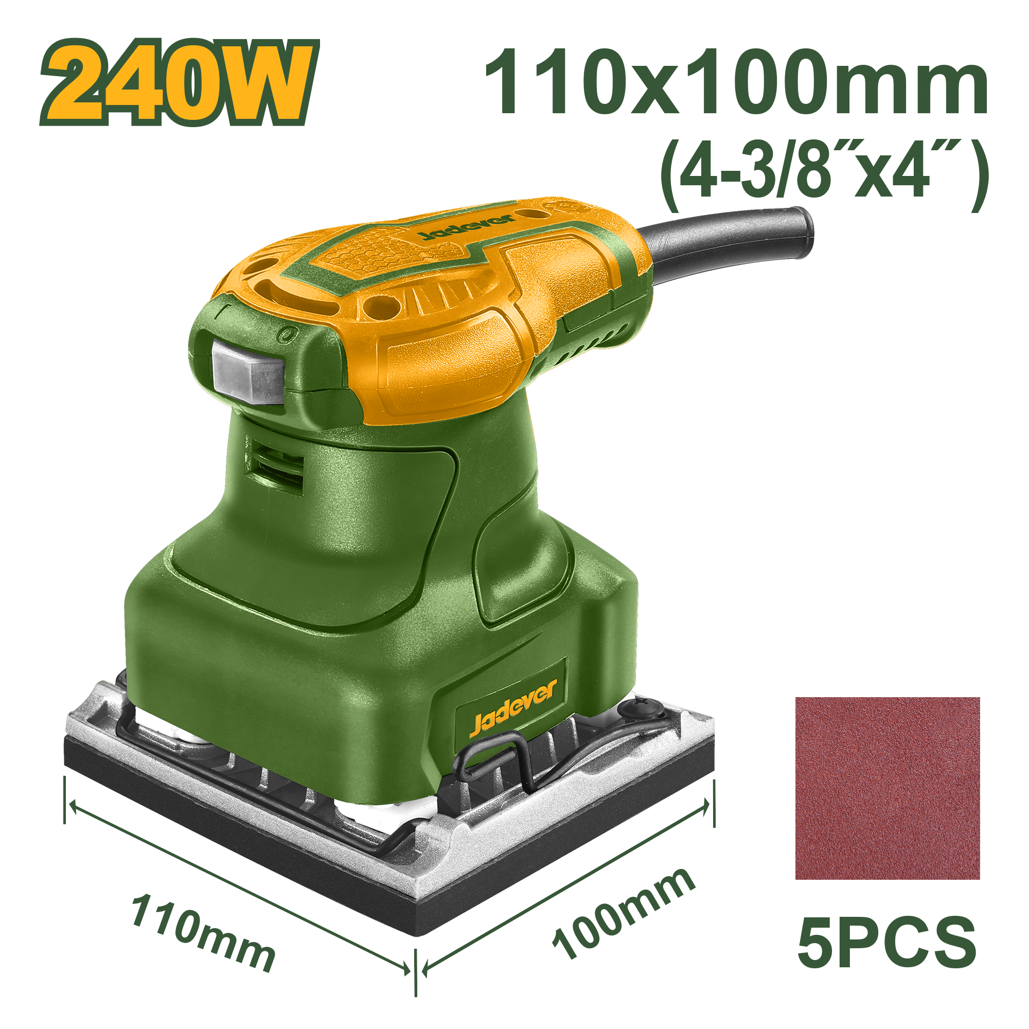 LIJADORA DE PALMA 240W 14000RPM 110X100MM