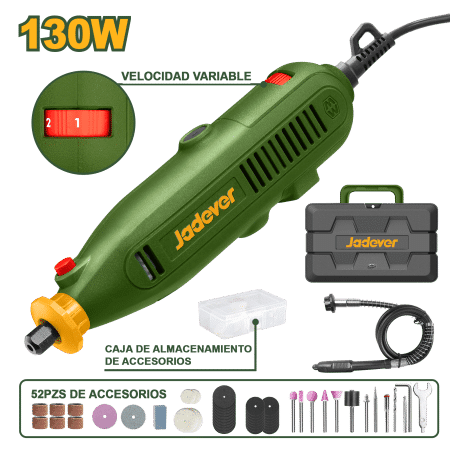 MINI AMOLADORA 130W 8000-35000RPM 3.2MM + ACC