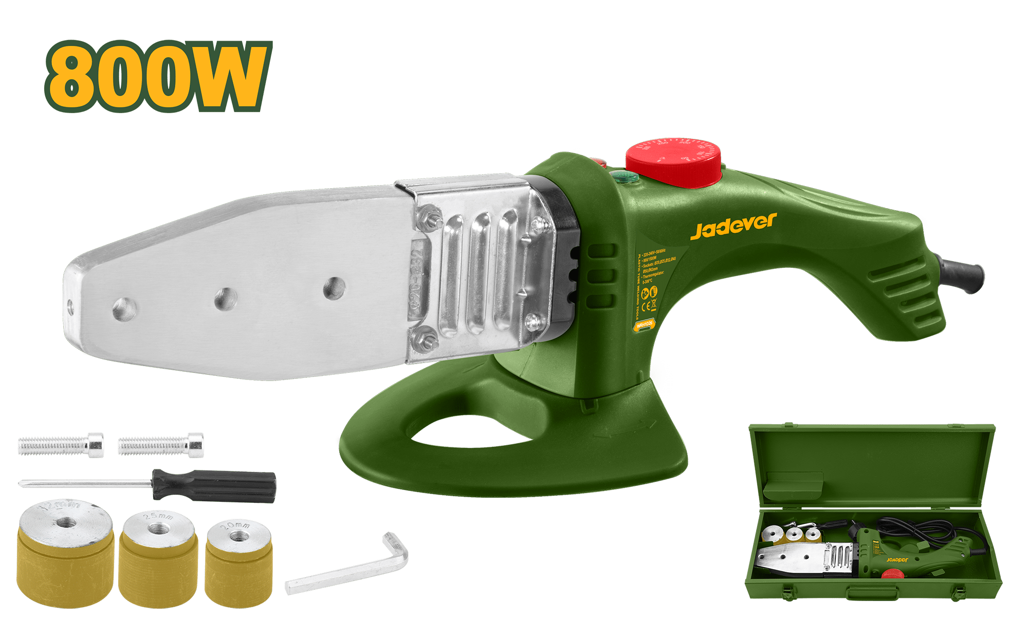 TERMOFUSORA 800W DIA: 20,25,32MM 300ºC