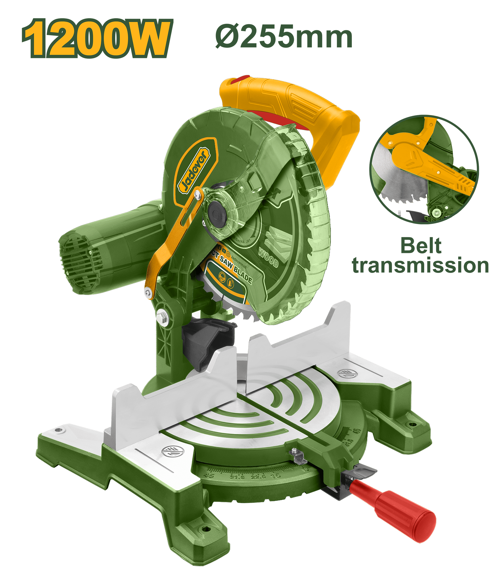 INGLETADORA 255MM 1200W 6000RPM C:70X140MM