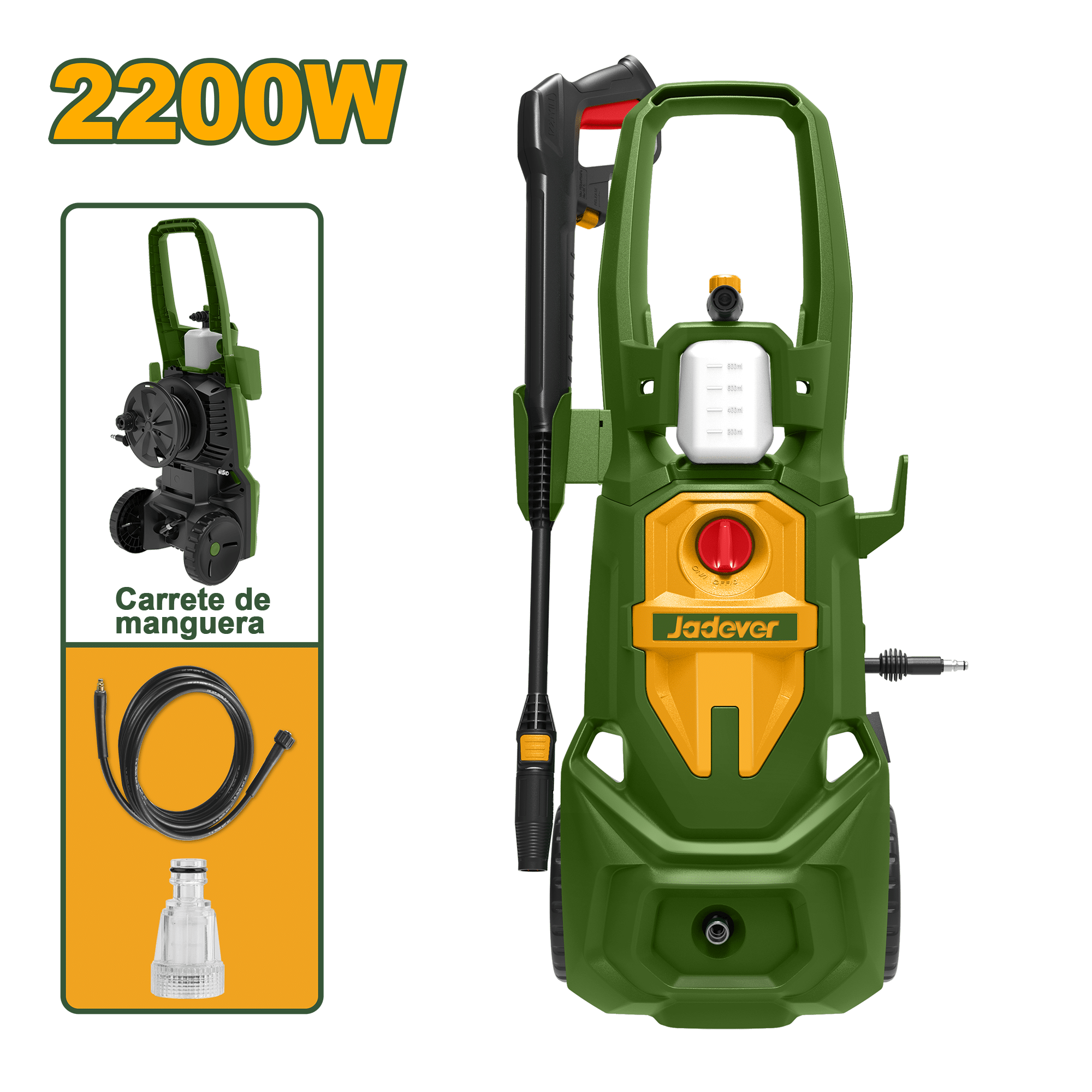 LAVADORA DE ALTA PRESION 2200W 2320PSI 6.0L/MIN