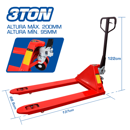 PALETA HIDRAULICA 3TON