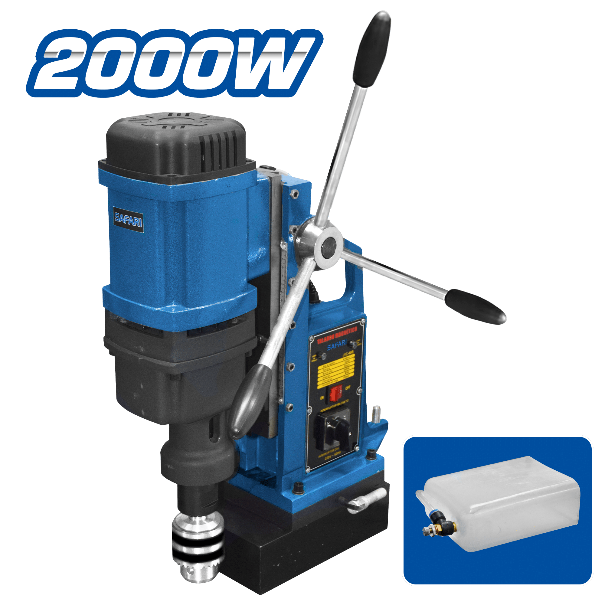 TALADRO MAGNETICO TRIFASICO 220V 49MM 2000W 18000N