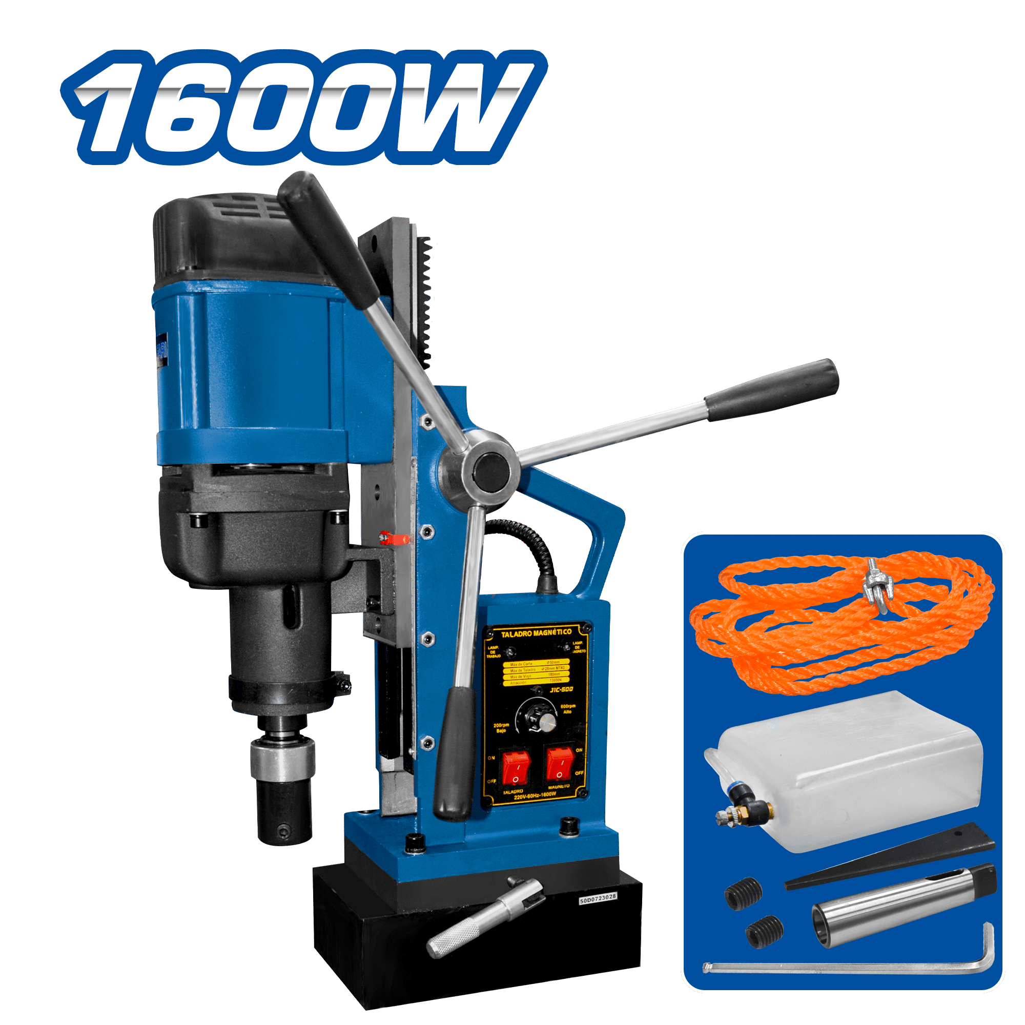 TALADRO MAGNETICO CORTE: 50MM TALADRO: 28MM 1600W 13000N