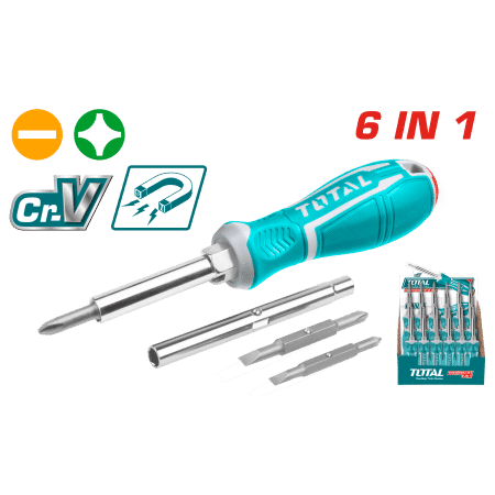DESTORNILLADOR 6 EN 1 PH1+SL5 PH2+SL6 CR-V