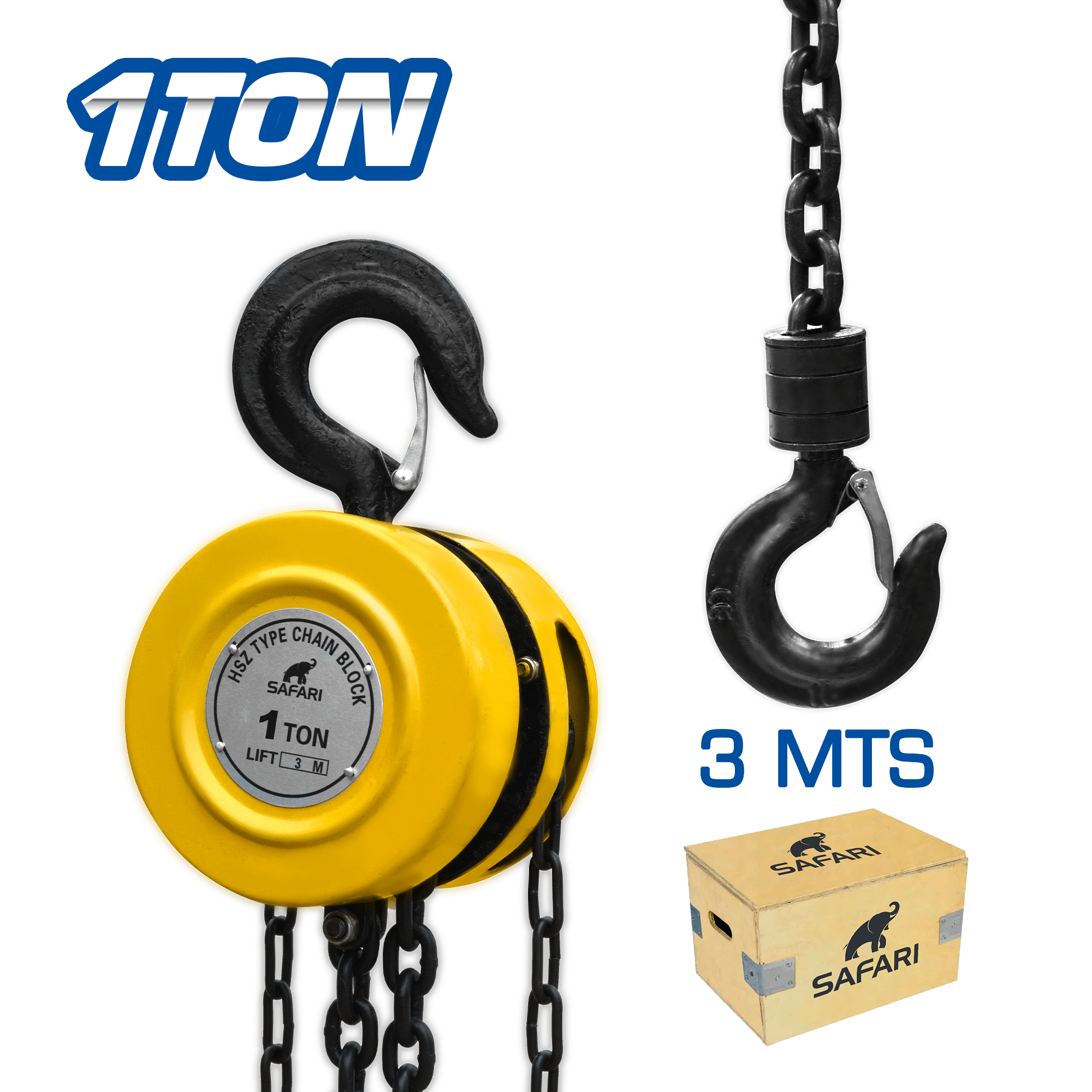 TECLE DE CADENA 01TON 3M HSZ