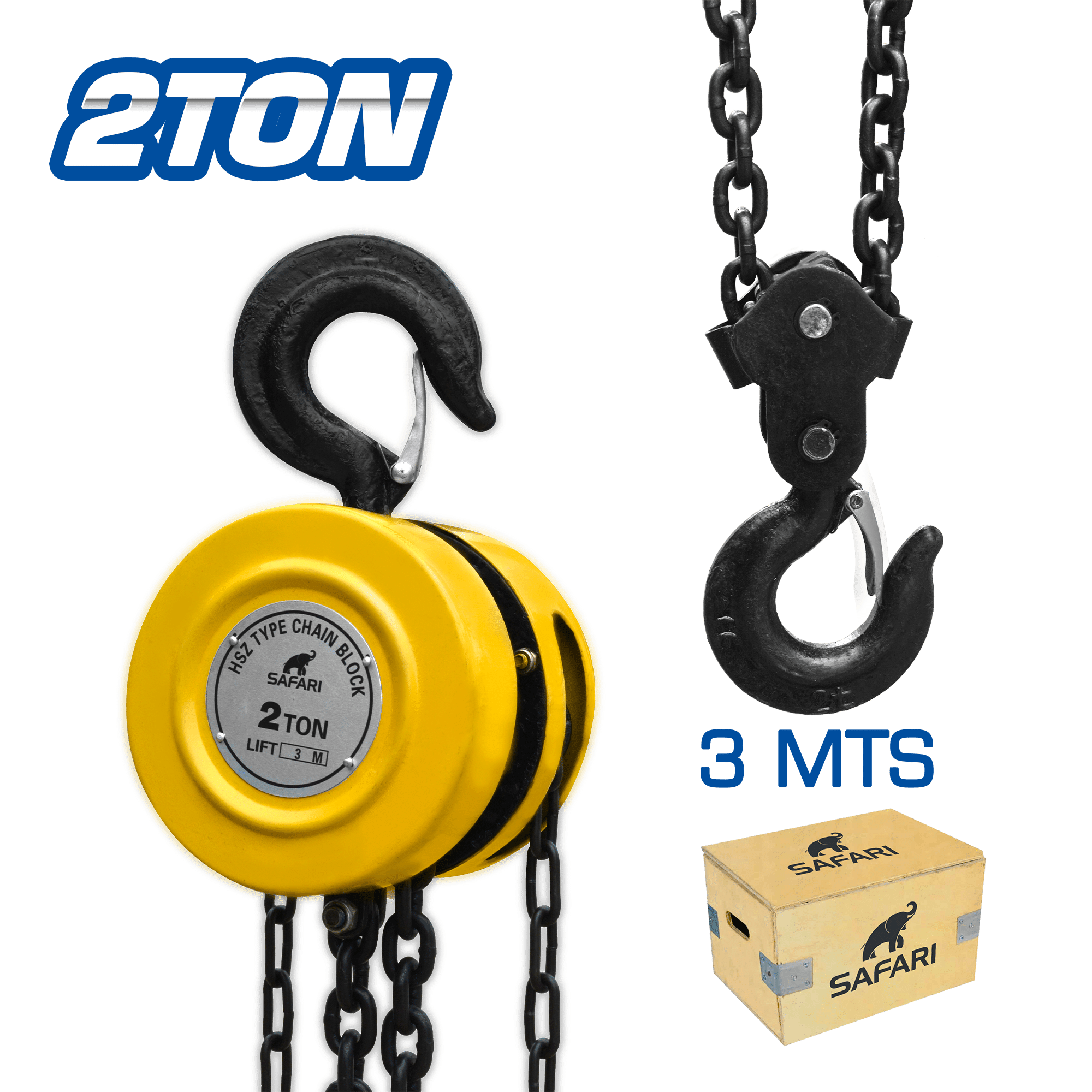 TECLE DE CADENA 02TON 3M HSZ