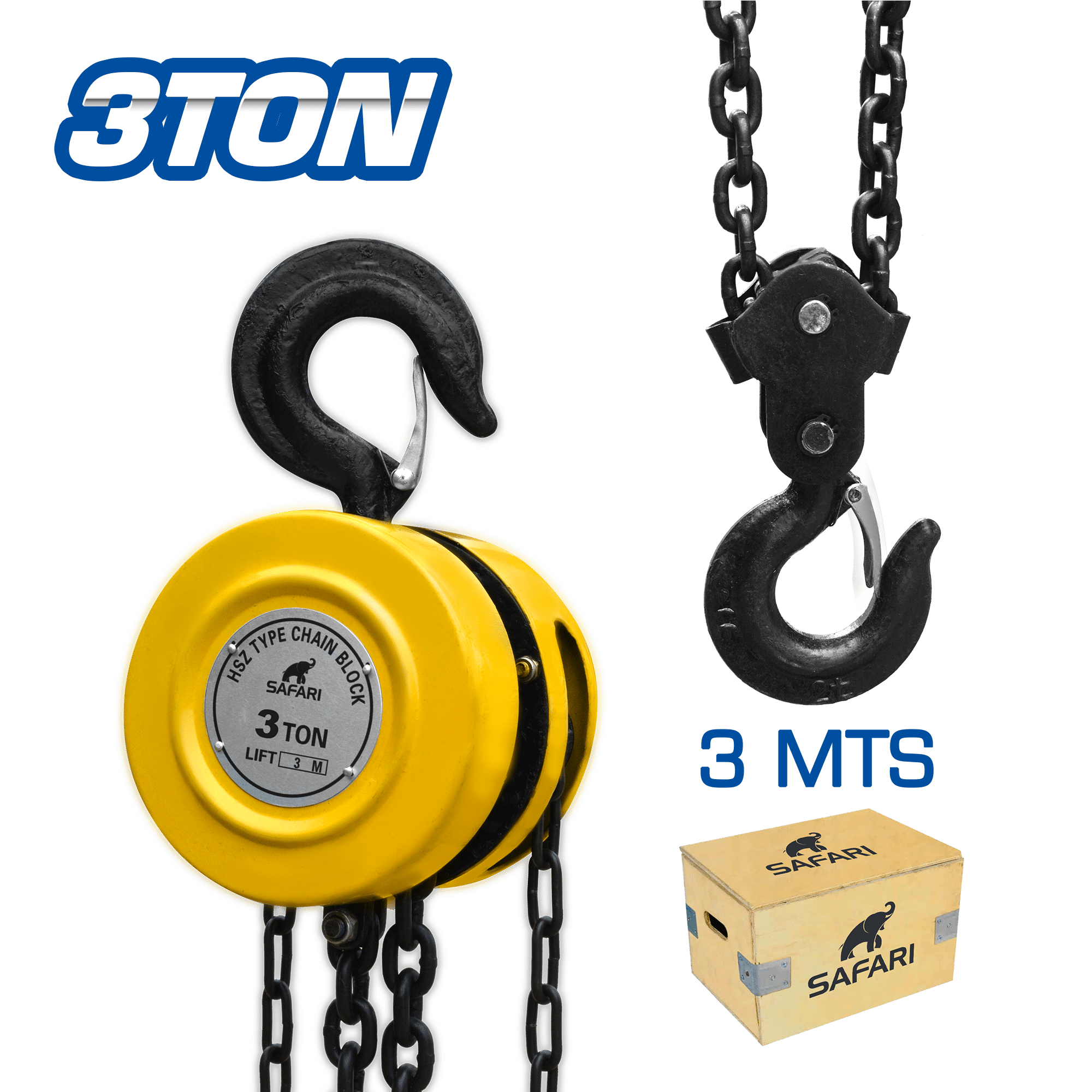 TECLE DE CADENA 03TON 3M HSZ