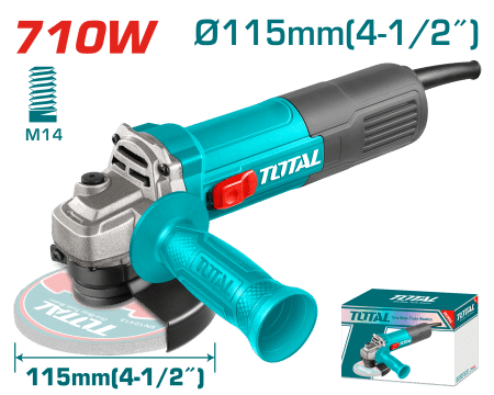 AMOLADORA ANGULAR 4.5” 115mm M14 710W INDUSTRIAL