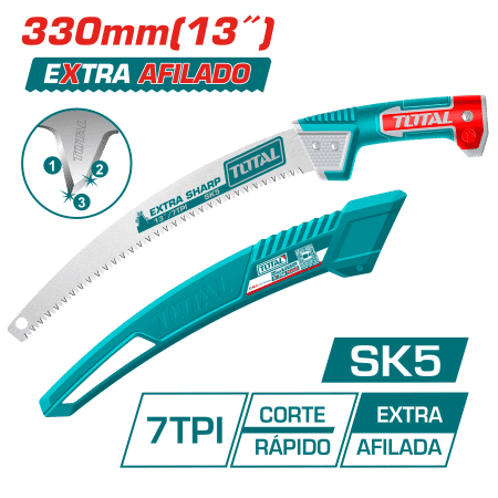 SIERRA DE PODAR 13'' (330MM) SK5 7TPI CON PROTECTOR INDUSTRIAL