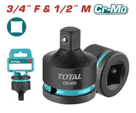 ADAPTADOR DE CUADRADO CR-MO 3/4'' X 1/2'' PARA LLAVE DE IMPACTO