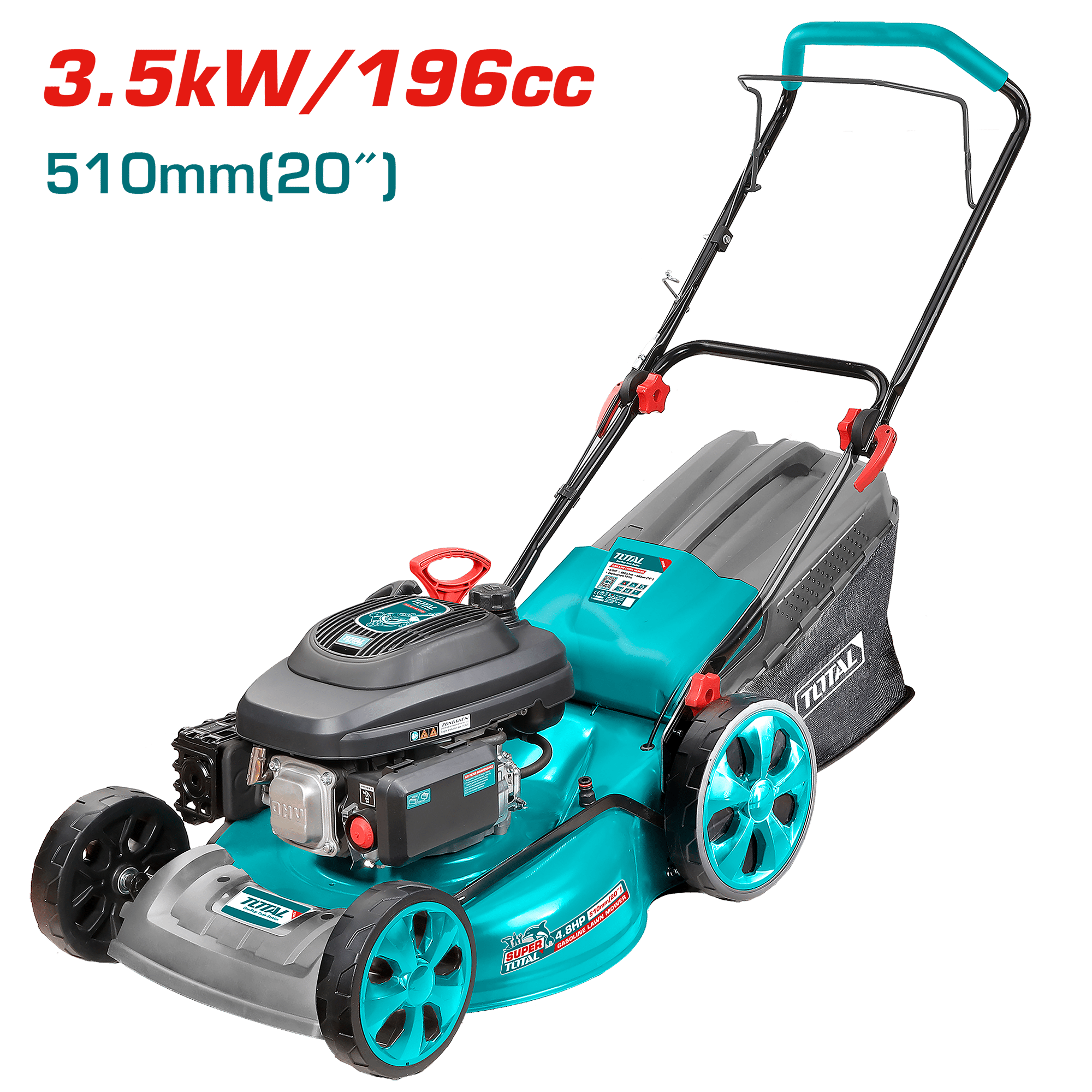 CORTA CESPED 196CC 4-TIEMPOS 4.8HP 2800RPM 510MM(20'') INDUSTRIAL