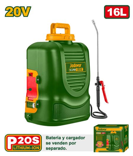 MOCHILA ROCIADORA 20V 16L 5BAR 1.3L/MIN