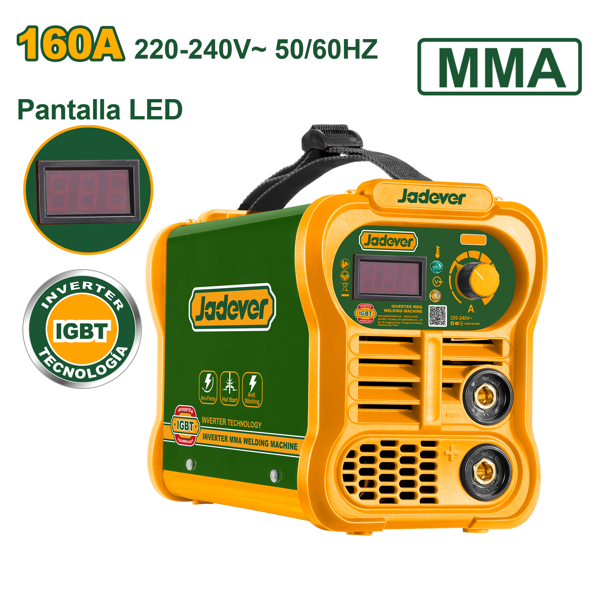 SOLDADORA INVERTER MMA 160A LED DISPLAY