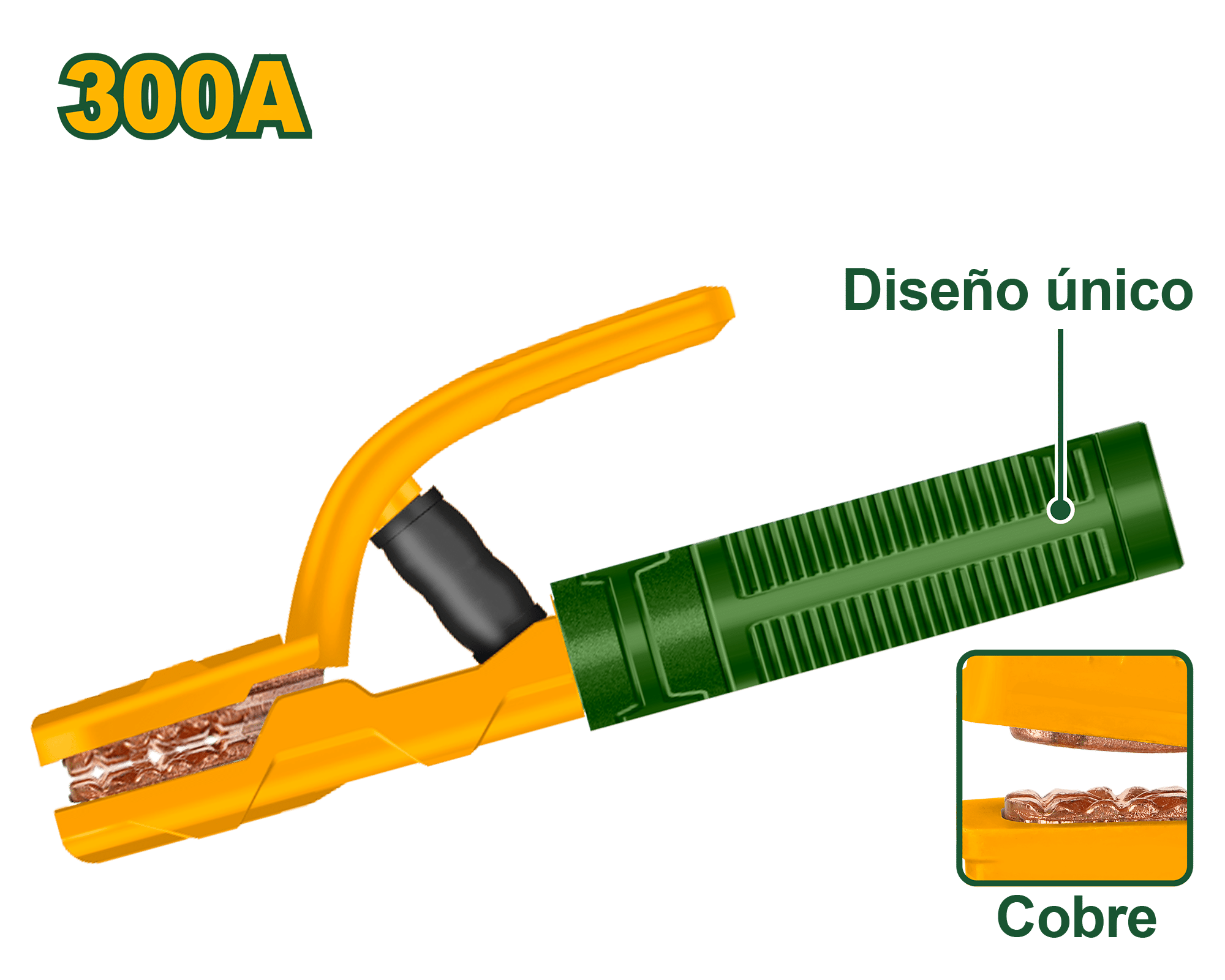 PORTA ELECTRODOS 300A COBRE P/MMA