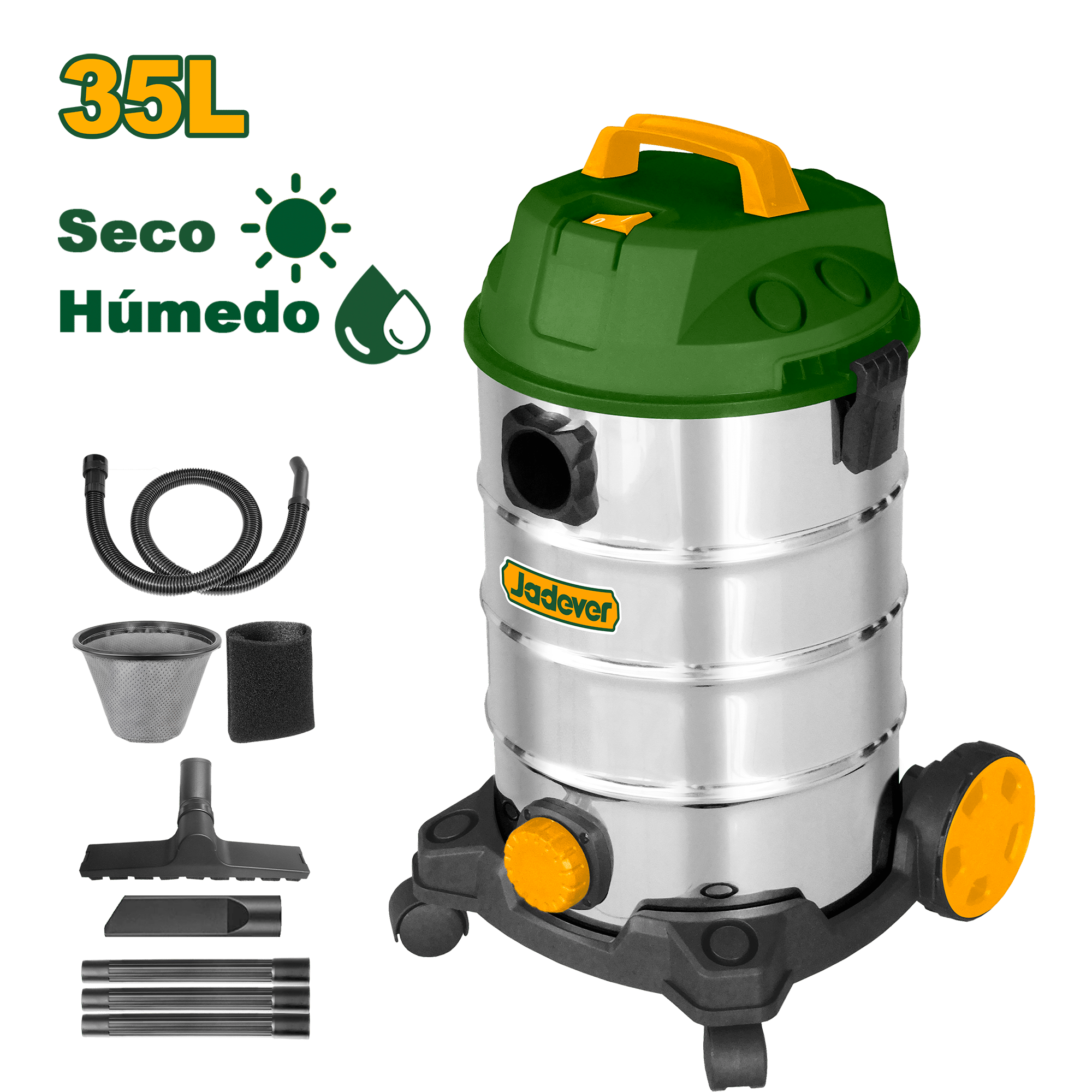 ASPIRADORA 35L 1200W 18KPA SECO/HUMEDO