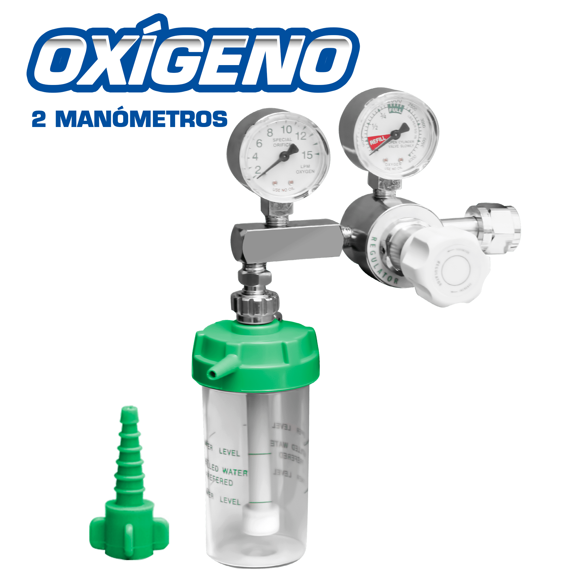 REGULADOR DE OXIGENO DOBLE