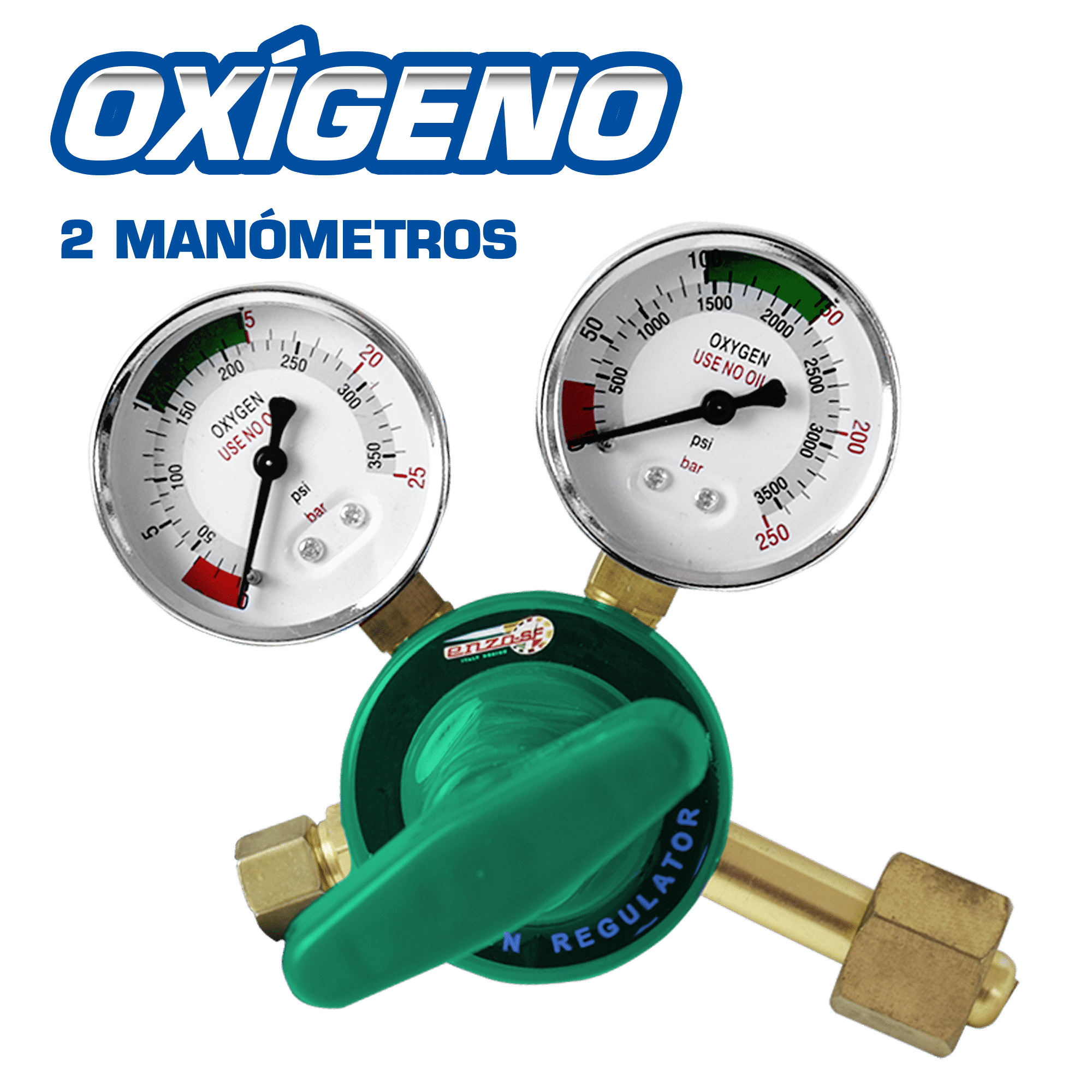 REGULADOR DE OXIGENO P/OXICORTE 0-350 / 0-3500 PSI