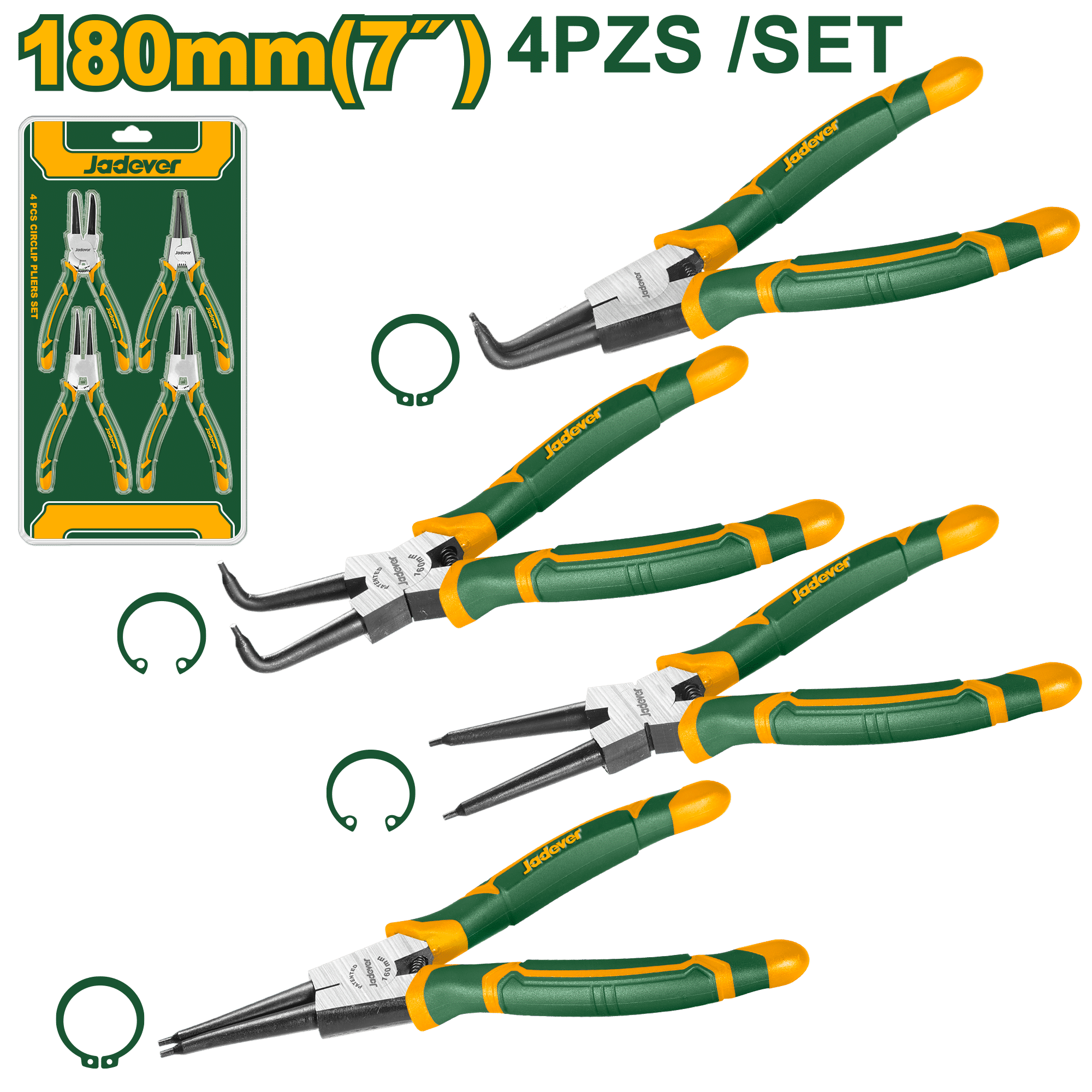 SET DE ALICATES 4PCS DIA:1.8MM