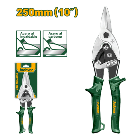 TIJERA DE AVIACIÓN 10" (250MM) - CORTE RECTO