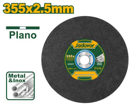 DISCO ABRASIVO PARA CORTE DE METAL 355X2.5MM