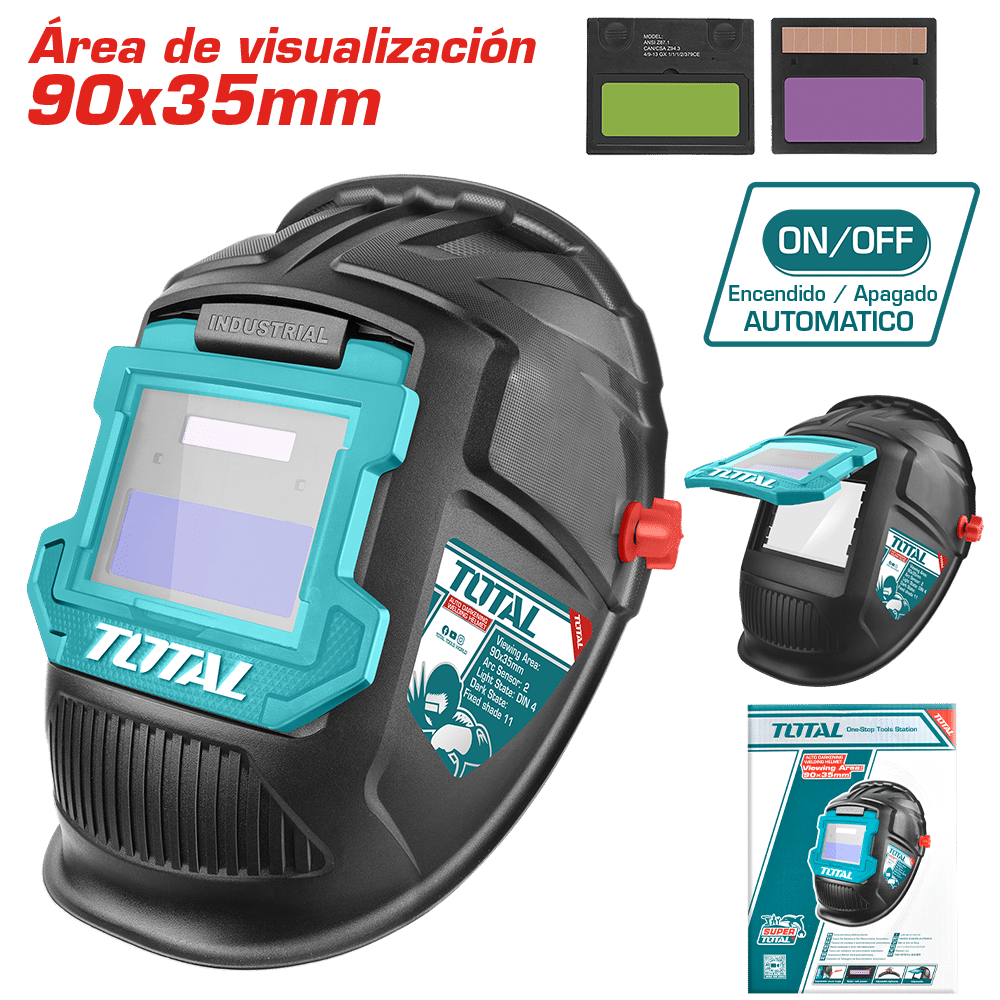 CARETA P/SOLDAR AUTOMATICO DIN4 V:90X35MM SOMBRA 11 SENSORX2