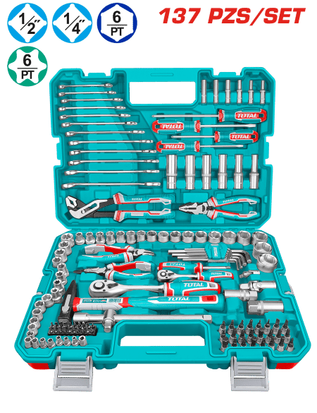 SET HERRAMIENTAS COMBINADAS 137 PZS INC MALETIN INDUSTRIAL