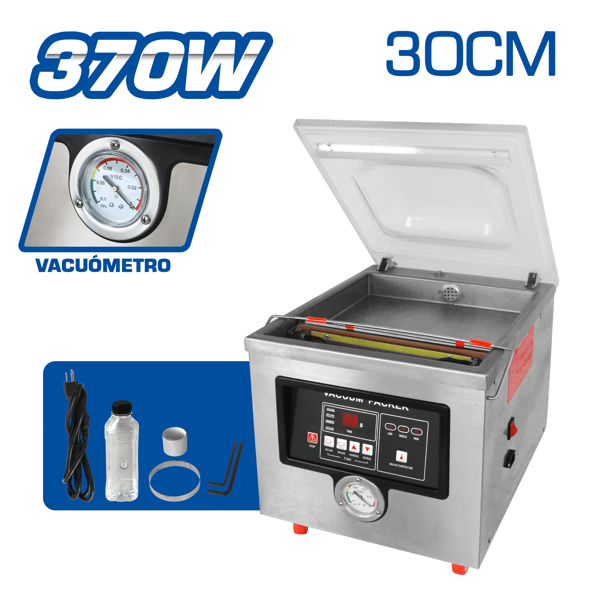 SELLADORA AL VACIO 30CM 220V 370W