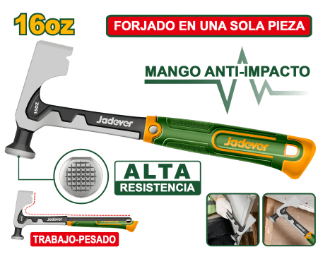 MARTILLO PARA DRYWALL 16OZ 560G MANGO FIBRA DE VIDRIO ANTI-SHOCK