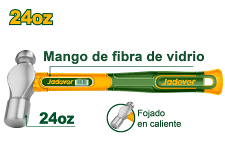 MARTILLO DE BOLA 24OZ 45-ACERO CARBON