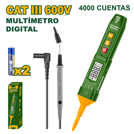 MULTIMETRO DIGITAL 4000 CONTEOS AC/DC 600V