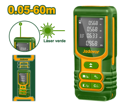 MEDIDOR DISTANCIA LASER 0.05-60M PRES:2MM LT:635MM - VERDE