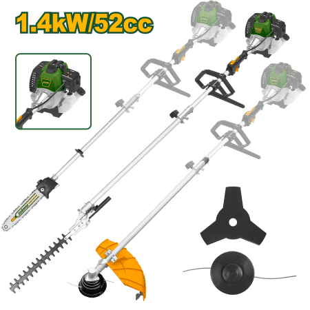 MOTOGUADAÑA 4 EN 1 2.2HP (1.4KW) 52CC 10000RPM