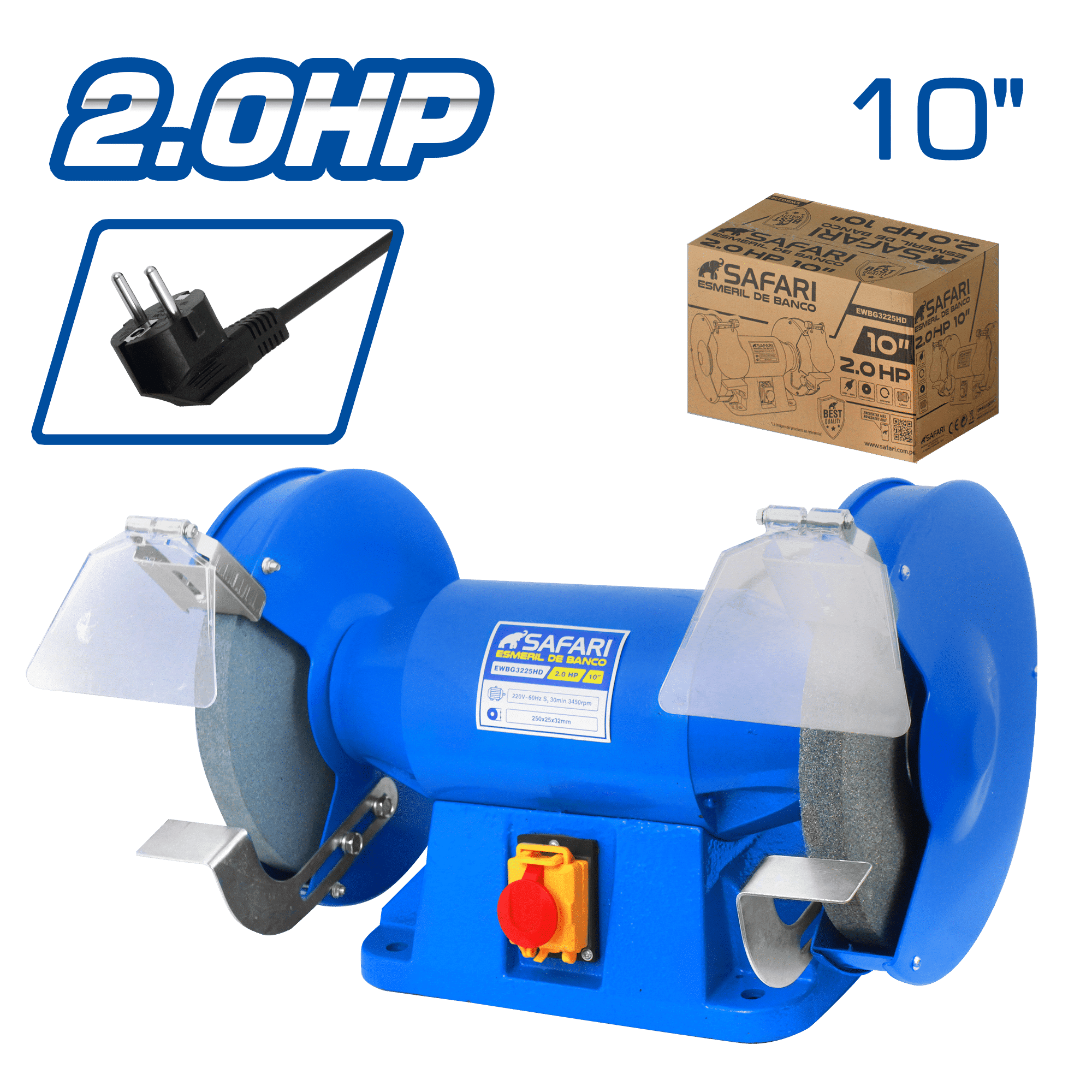 ESMERIL DE BANCO 10PULG 220V 2.0HP – HEAVY DUTY